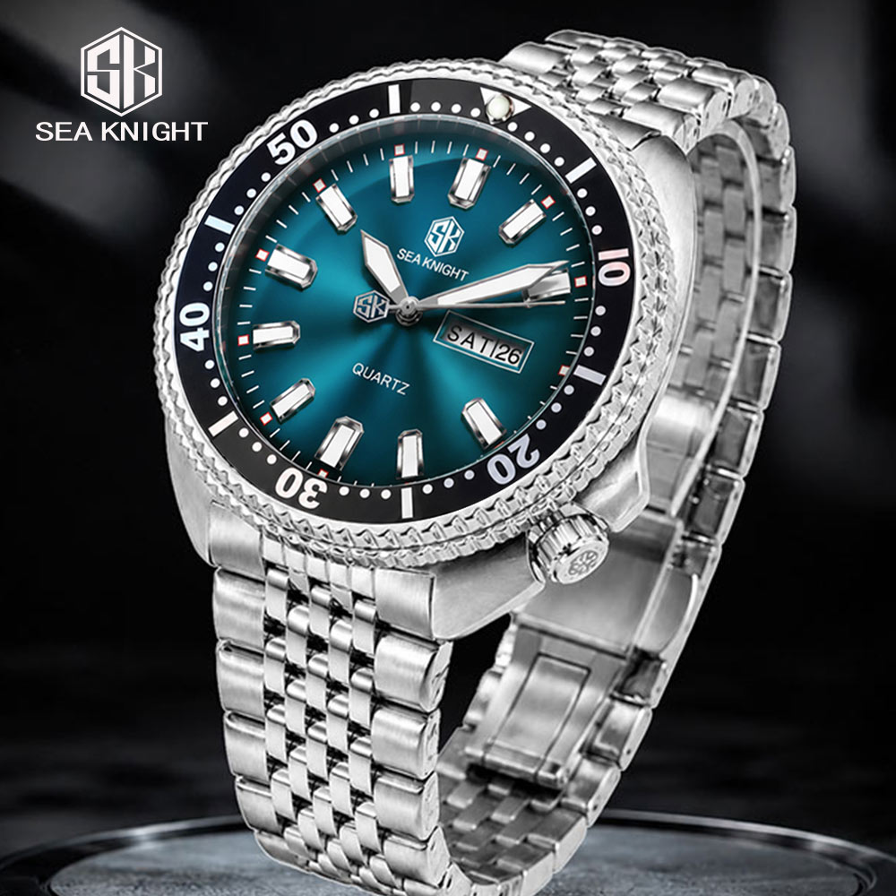 Smartwatch Luxury Watches - SEA KNIGHT Neue Luxus-Business-Quarzuhr für Herren,