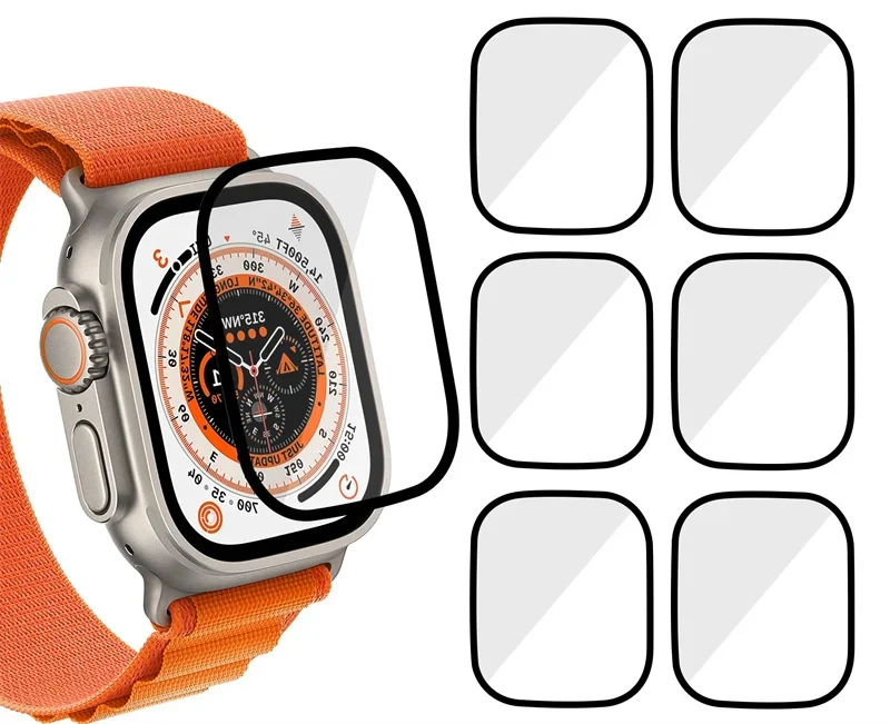 Apple Watch Band - 3D-Displayschutzfolie aus Gehärtetem Glas Passend für