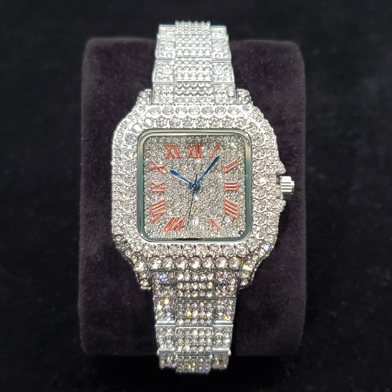 Anti-Magnetic Watch - Luxuriöse Diamantuhren für Damen, modische silberne,