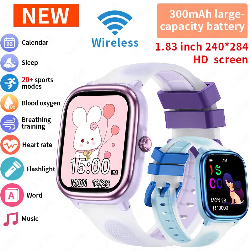 Smartwatch Watches Birthday Gift For Girls - LIGE Smartwatch für Kinder, Jungen, Kinderuhr,