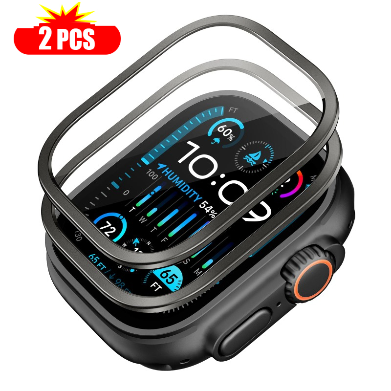 Smartwatch Watches Gift For Men - 2 Stück gehärtetes Glas für Apple