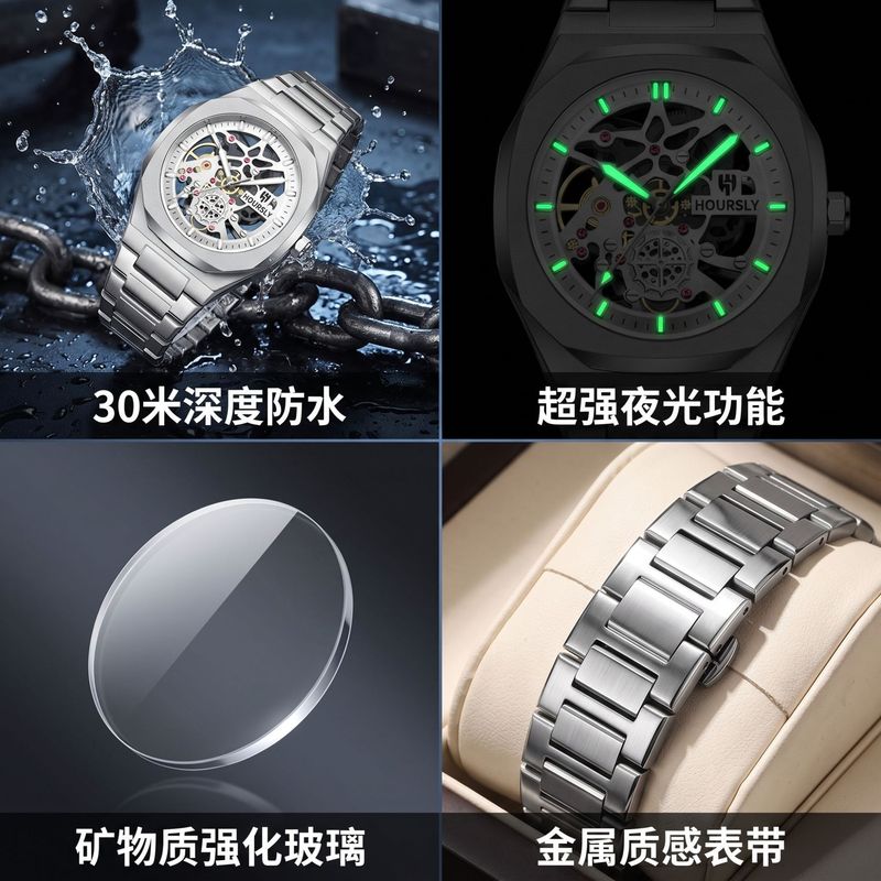 Hochwertige wasserdichte Quarz – Smartwatch Luxury Watches Bewertung und Preis