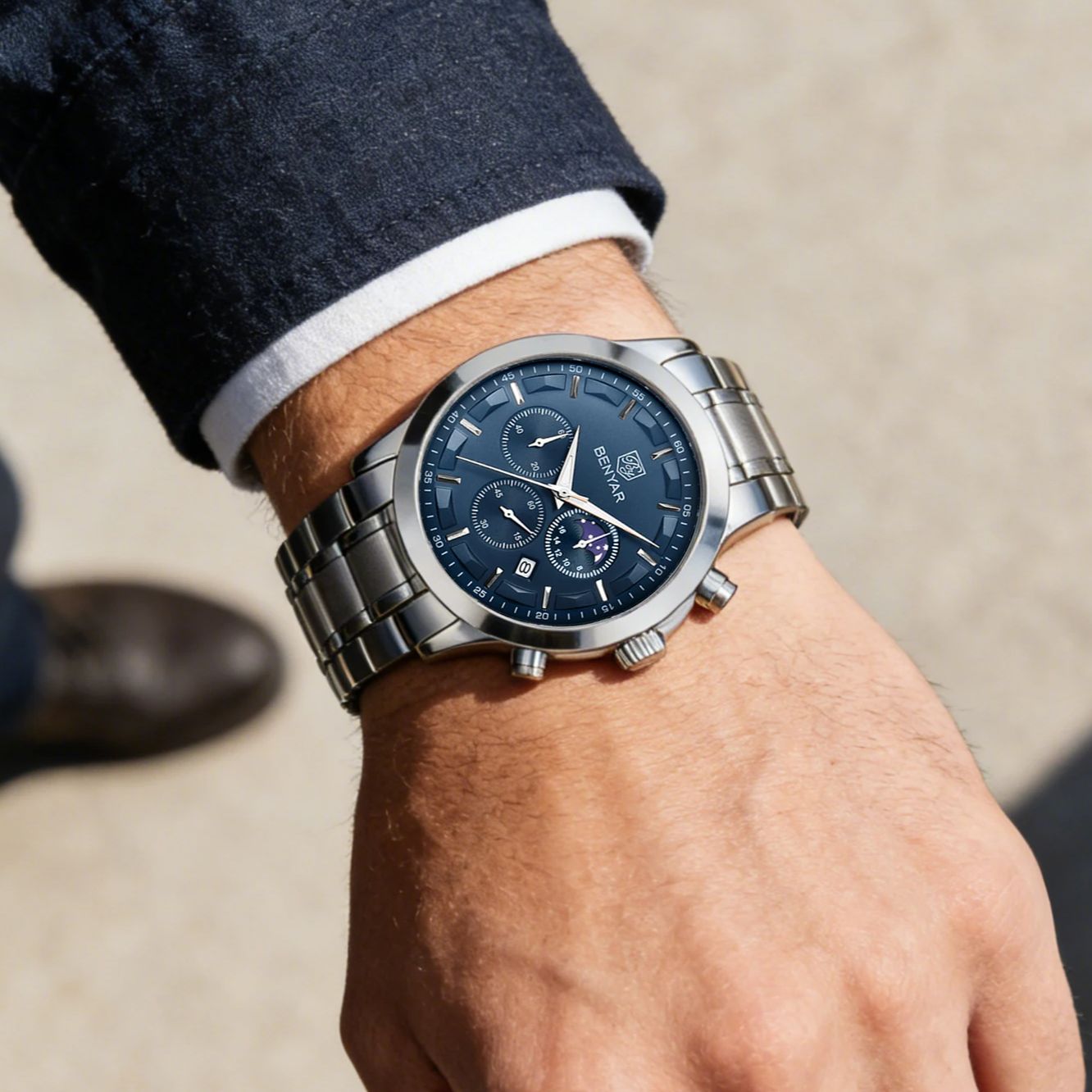 BENYAR Herren Chronograph mit  – Smartwatch Watches Gift For Men Bewertung und Preis