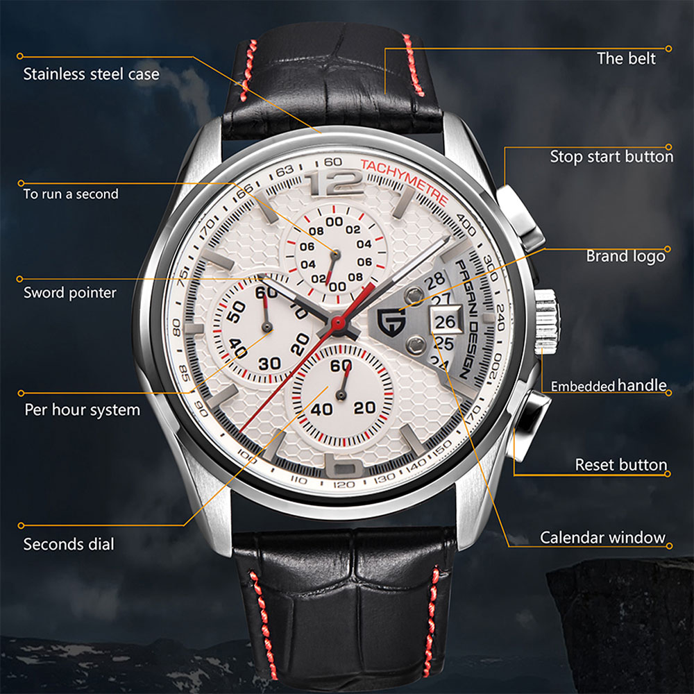 PAGANI DESIGN Neue PD-3306 Chr – Anti-Magnetic Watch Bewertung und Preis