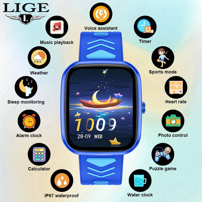 LIGE Kinder-Smartwatch, wasser – Smartwatch Watches Birthday Gift For Girls Bewertung und Preis