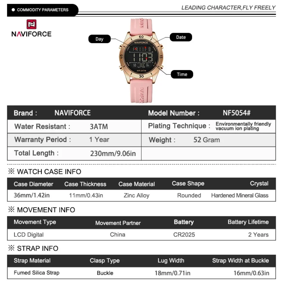 NAVIFORCE Uhr Für Frauen Mode  – Watch Display Pillow Bewertung und Preis